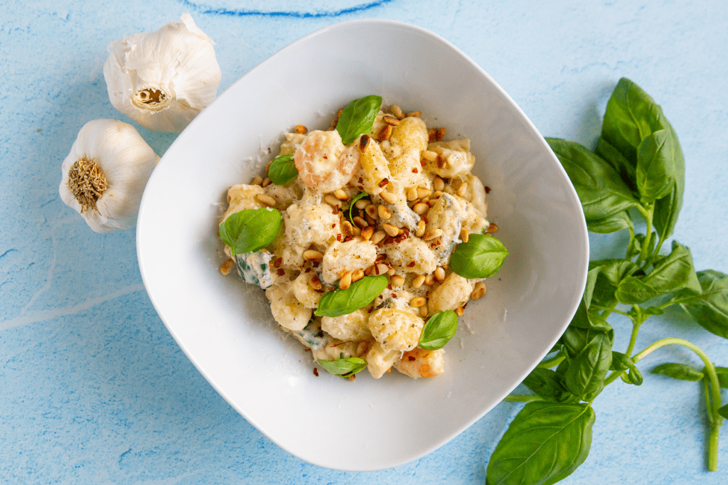 Mascarpone Gnocchi with Shrimp