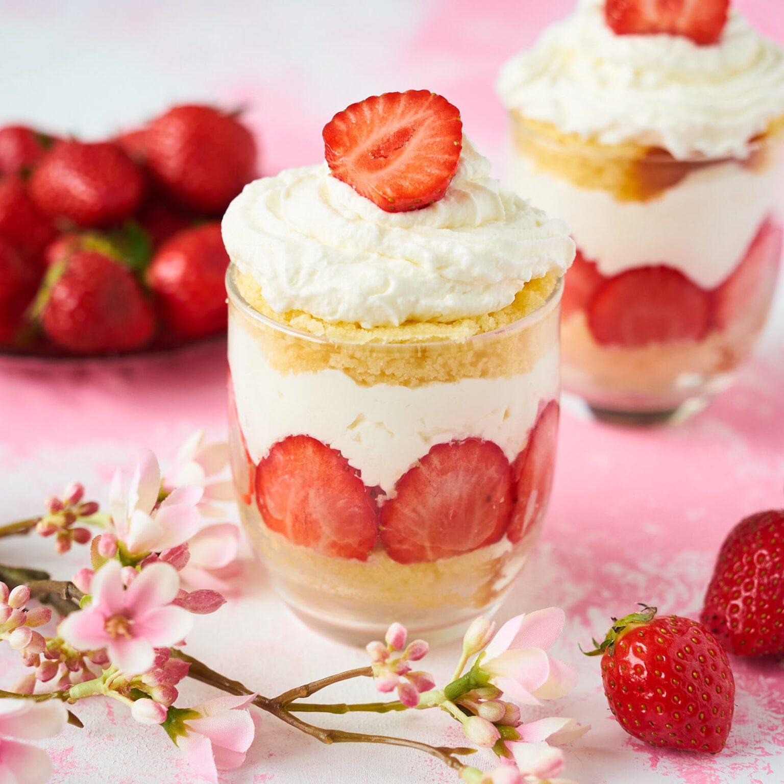 Strawberries & Cream Trifle